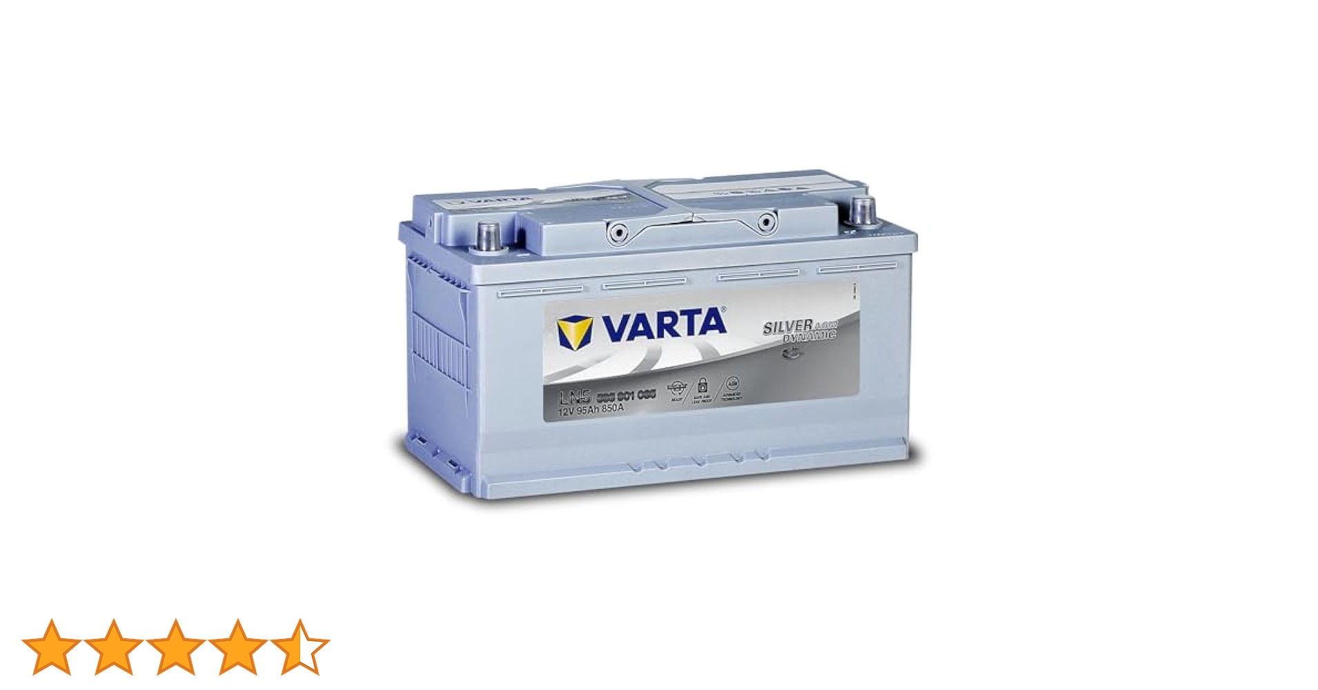 VARTA　バッテリー　G14　95Ah　LN5　AGMシルバーダイナミック VARTA VARTA正規品 LN5 AGM / L5 595901085 G14 シルバー